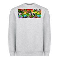 Heather Grey Western St. Patrick's Day Shamrock Rainbow Heavyweight Sweatshirt - Artiststas