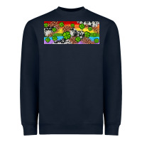 Navy Western St. Patrick's Day Shamrock Rainbow Heavyweight Sweatshirt - Artiststas