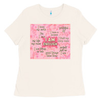 Bone i am enough with glitter Ladies Tee - TumblerDesignByShophia