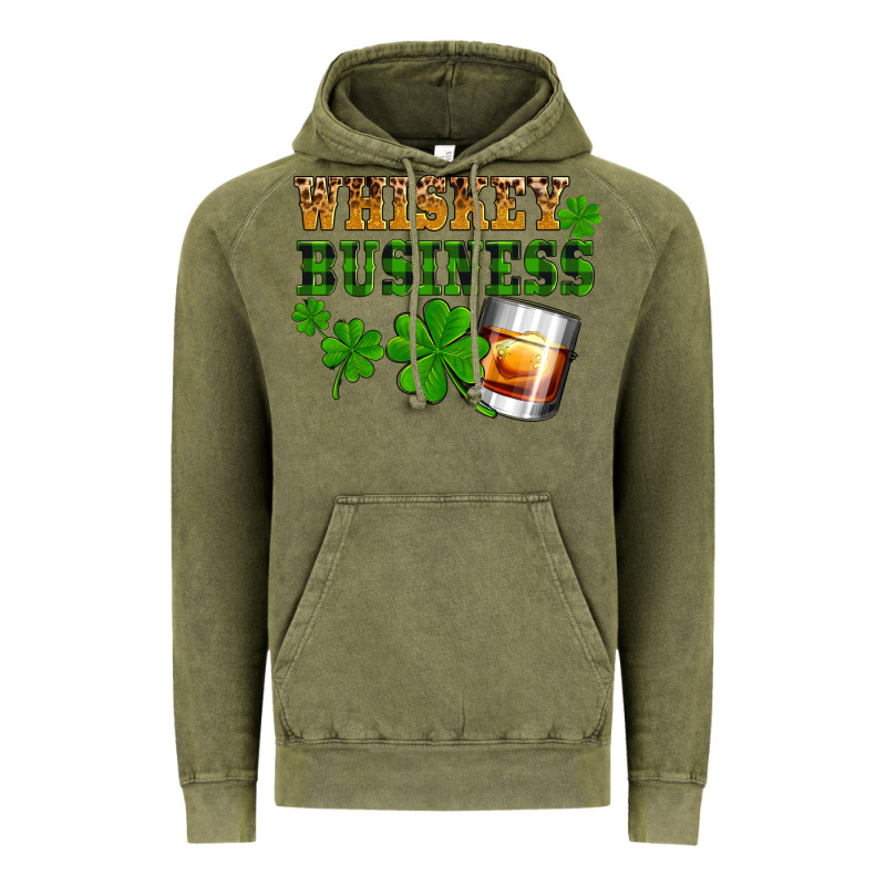 St. Patrick's Day Whiskey Business Vintage Hoodie by OliviaCreatesArt | Teevron