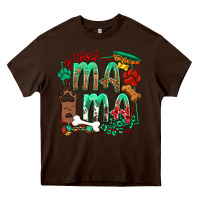 Chocolate Brown Dog Mama Heavy Core Tee - texasbilliewilder