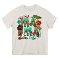 Cream Dog Mama Heavy Core Tee - texasbilliewilder