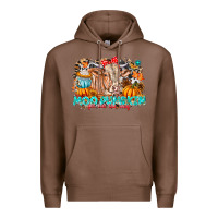 Chestnut Moo Pumpkin Get Out The Way Premium Hoodie - CowhideDigitalArt