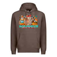 Coffee Moo Pumpkin Get Out The Way Premium Hoodie - CowhideDigitalArt