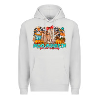 Dove Grey Moo Pumpkin Get Out The Way Premium Hoodie - CowhideDigitalArt