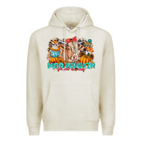 Oatmeal Heather Moo Pumpkin Get Out The Way Premium Hoodie - CowhideDigitalArt