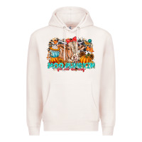 Pale Pink Moo Pumpkin Get Out The Way Premium Hoodie - CowhideDigitalArt