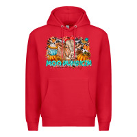 Red Moo Pumpkin Get Out The Way Premium Hoodie - CowhideDigitalArt