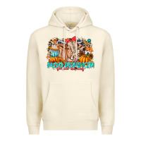 Sandshell Moo Pumpkin Get Out The Way Premium Hoodie - CowhideDigitalArt