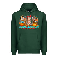 Sports Green Moo Pumpkin Get Out The Way Premium Hoodie - CowhideDigitalArt
