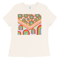 Bone hippie rainbow and daisy Ladies Tee - TumblerDesignByShophia
