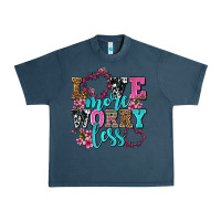 Midnight Navy love more worry less olivia Urban Heavy Tee - OliviaCreatesArt