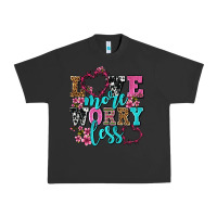 Pigment Black love more worry less olivia Urban Heavy Tee - OliviaCreatesArt