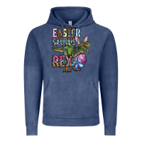 Vintage Denim Easter Saurus Rex Vintage Hoodie - OliviaCreatesArt