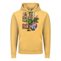 Vintage Mustard Easter Saurus Rex Vintage Hoodie - OliviaCreatesArt