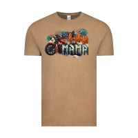 Vintage Coffee Badass mama motorcycle mother's day Vintage Tee - HowdyJamesFarm