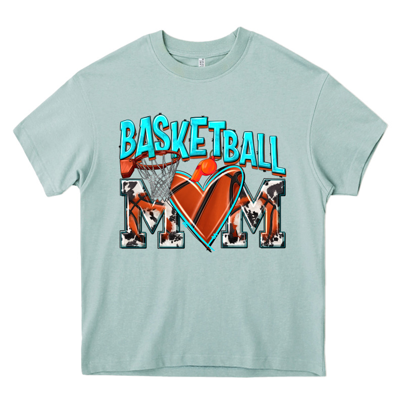 Basketball Mom Heavy Core Tee by NancyCooperArtShop | Teevron