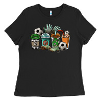 Soccer Coffee Cups Ladies Tee | Teevron