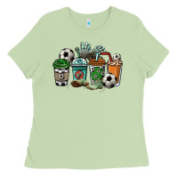 Matcha Soccer coffee cups Ladies Tee - HowdyJamesFarm