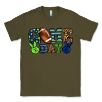 Army Green Game day green and blue team color Classic Tee - HowdyJamesFarm