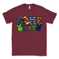 Burgundy Game day green and blue team color Classic Tee - HowdyJamesFarm