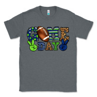 Charcoal Heather Game day green and blue team color Classic Tee - HowdyJamesFarm