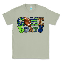 Matcha Game day green and blue team color Classic Tee - HowdyJamesFarm