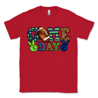 Red Game day green and blue team color Classic Tee - HowdyJamesFarm