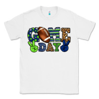 White Game day green and blue team color Classic Tee - HowdyJamesFarm