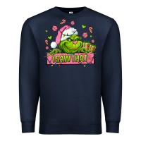 Navy christmas characters  i+saw+that+ Premium Sweatshirt - AdoDesignShop