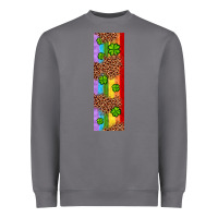 Storm St. Patrick's Day Western Shamrock Leopard Rainbow Heavyweight Sweatshirt - Artiststas