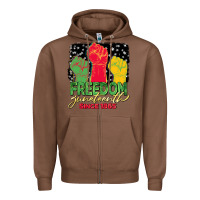 Chestnut freedom juneteenth since 1865 Zipper Hoodie - BarkalooDesign