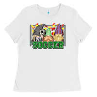 White soccer gnomies Ladies Tee - HowdyJamesFarm