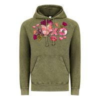 Vintage Olive Chicken Valentine's Day xoxo Vintage Hoodie - FaDigitalArtStudio