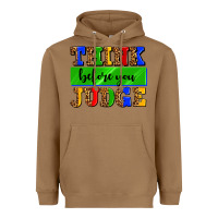 Toasted Coconut think before you judge Heavyweight Hoodie - AdoDesignShop