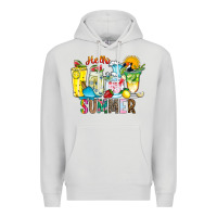Dove Grey hello summer drink Premium Hoodie - CowhideDigitalArt