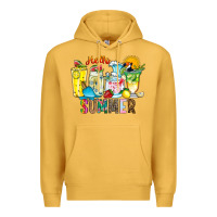 Mustard hello summer drink Premium Hoodie - CowhideDigitalArt