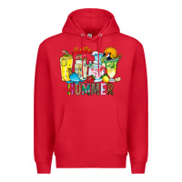 Red hello summer drink Premium Hoodie - CowhideDigitalArt