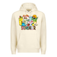 Sandshell hello summer drink Premium Hoodie - CowhideDigitalArt