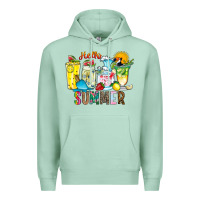 Seafoam hello summer drink Premium Hoodie - CowhideDigitalArt
