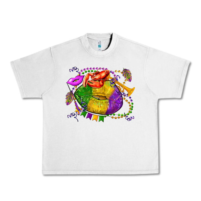 Mardi Gras Lips Olivia Urban Heavy Tee by OliviaCreatesArt | Teevron