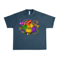 Midnight Navy mardi gras lips olivia Urban Heavy Tee - OliviaCreatesArt