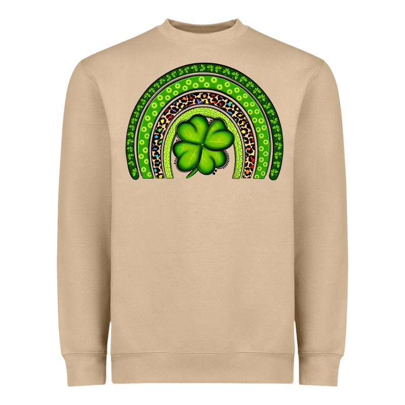 St. Patrick's Day Shamrock Rainbow Heavyweight Sweatshirt by Artiststas | Teevron