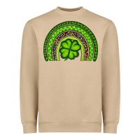 Mushroom St. Patrick's Day Shamrock Rainbow Heavyweight Sweatshirt - Artiststas