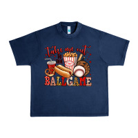 Navy take me out to the ball game baseball Urban Heavy Tee - Jasminsmagicworld