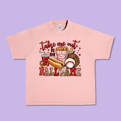 Take Me Out To The Ball Game Baseball Urban Heavy Tee Designed By Jasminsmagicworld