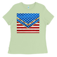 Matcha glitter american flag Ladies Tee - TumblerDesignByShophia