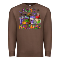 Chestnut happy halloween coffee cups Premium Sweatshirt - AdoDesignShop
