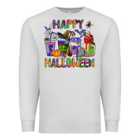 Dove Grey happy halloween coffee cups Premium Sweatshirt - AdoDesignShop