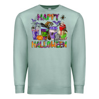 Seafoam happy halloween coffee cups Premium Sweatshirt - AdoDesignShop